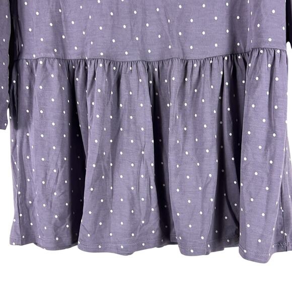 Matilda Jane Wonderment Sunshine Perfect in Purple Peplum Polka Dot Top - Picture 3 of 5